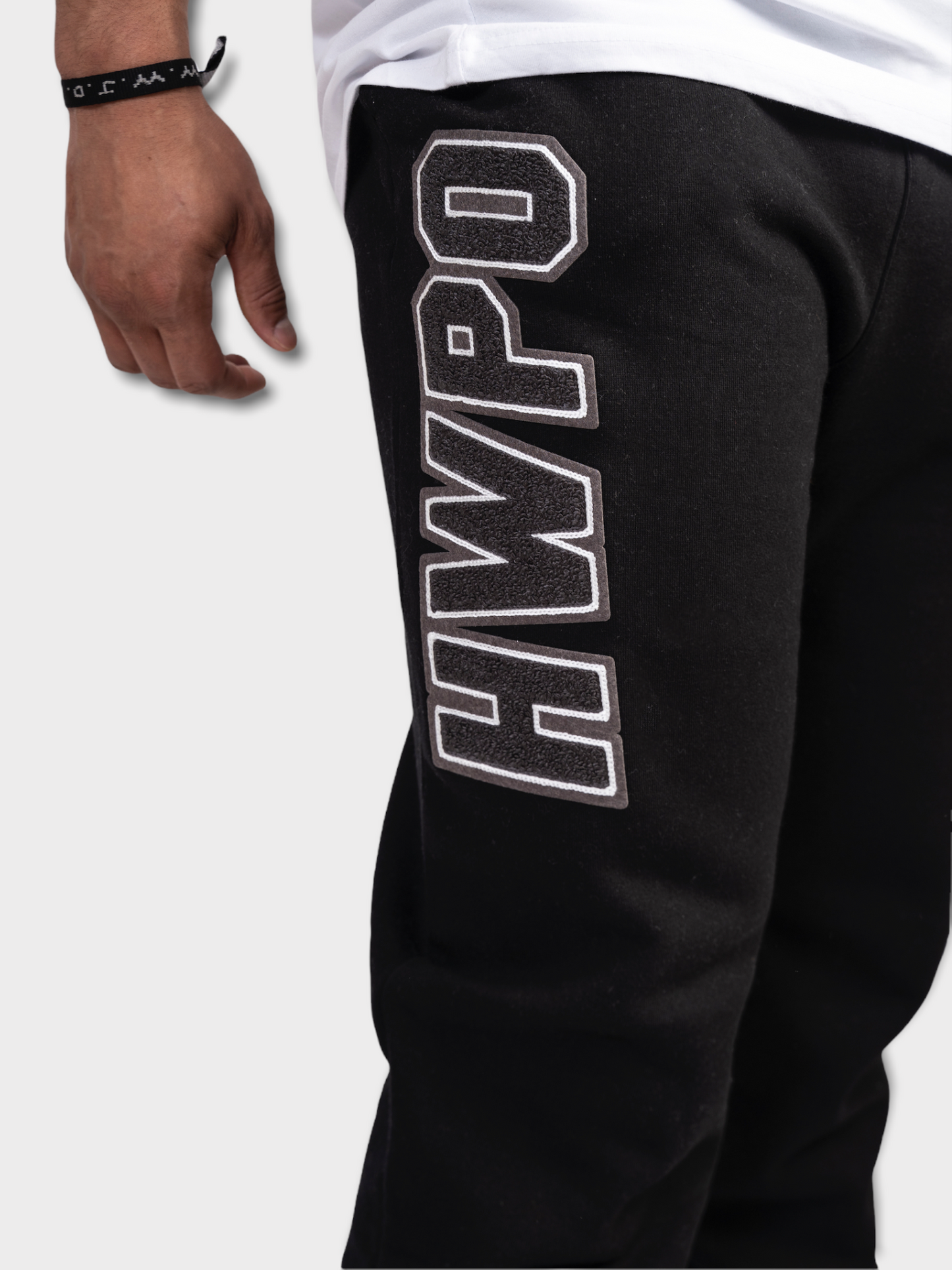 HWPO Chenille Patch Joggers | Black